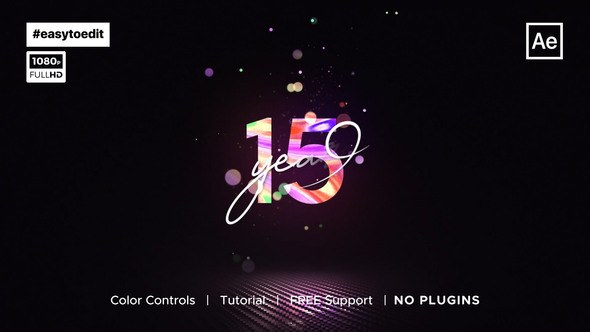 Videohive Anniversary Logo Reveal Logo Stings template preview