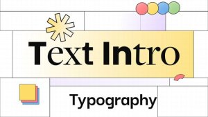 Text Intro Premiere Pro template preview
