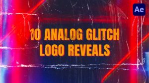 Videohive Analog Glitch Logos Logo Stings template preview