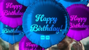 Videohive Balloons Transitions Elements template preview