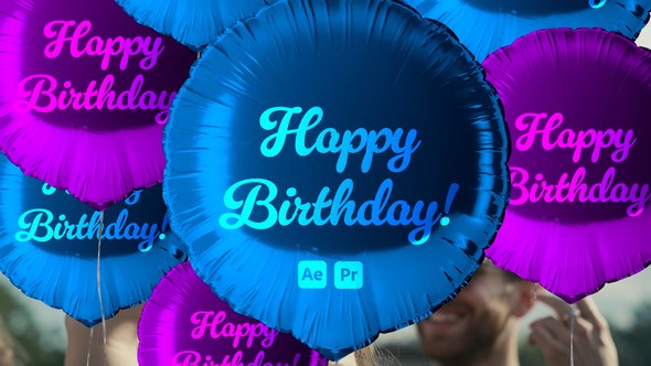 Videohive Balloons Transitions Elements template preview