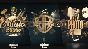 Videohive Music Photo Video Logo Pack Logo Stings template preview