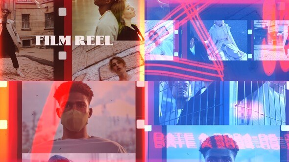 Stylish Old Film leader Opener: Timeless Nostalgic Intro Slideshow for Premiere Pro Premiere Pro template preview