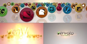 Social Media Logo V2 Video Displays template preview
