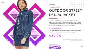 Modern Fashion Shop Promo Video Displays template preview