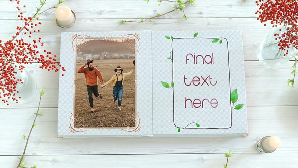 Videohive Wedding Or Valentine's Day Photo Album Video Displays template preview