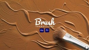 Videohive Brush Transitions 43133372 Elements template preview