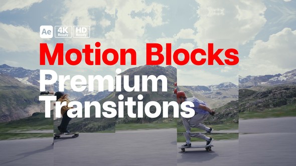 Videohive Premium Transitions Motion Blocks Elements template preview