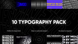 Videohive 10 Great Kinetic Typography Pack | After Effects Elements template preview