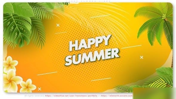 Videohive Happy Summer Vibes Openers template preview