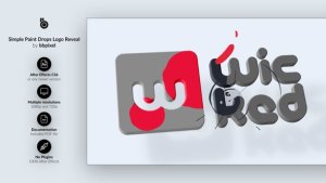 Videohive Simple Paint Drops Logo Reveal Logo Stings template preview