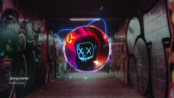 Videohive Neon Lines Visualizer Elements template preview
