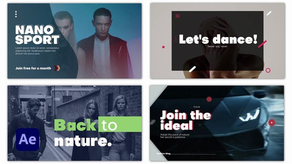 Videohive Typography Slides 56780156 Titles template preview
