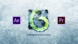 Snow Falling Generator Video Displays template preview