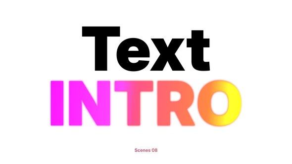 Videohive Text Intro | After Effects Titles template preview