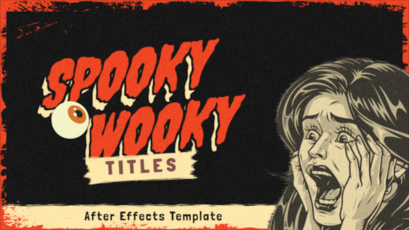 Videohive Spooky Wooky Titles Titles template preview