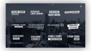 Videohive Minimal Lower Thirds - AE Elements template preview