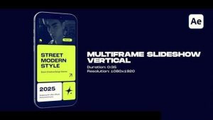Videohive Vertical Multiframe Slideshow Openers template preview