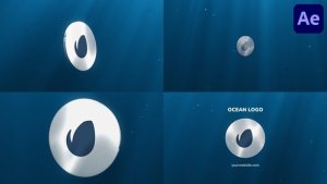 Videohive Ocean Underwater Logo for After Effects Logo Stings template preview