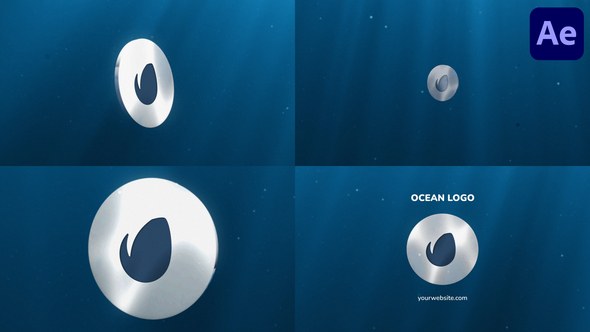 Videohive Ocean Underwater Logo for After Effects Logo Stings template preview
