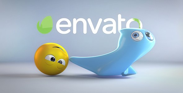 Videohive Ghost And Emoji Logo Reveal Logo Stings template preview