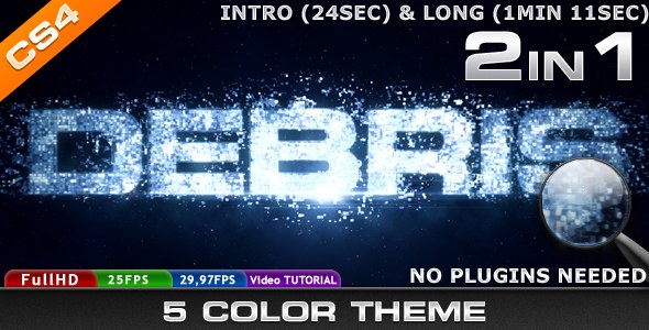 Videohive Debris Openers template preview