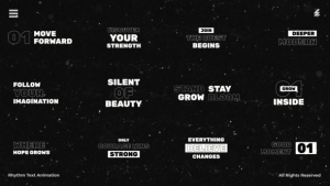 Videohive Rhythm Text Animation /Ae Titles template preview