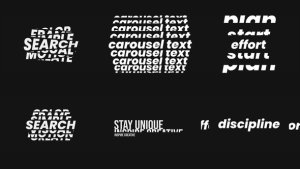 Videohive Text Carousel 60074122 Titles template preview