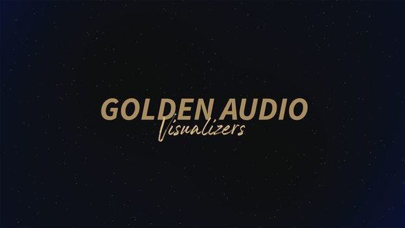 Videohive Golden Audio Visualizers Elements template preview