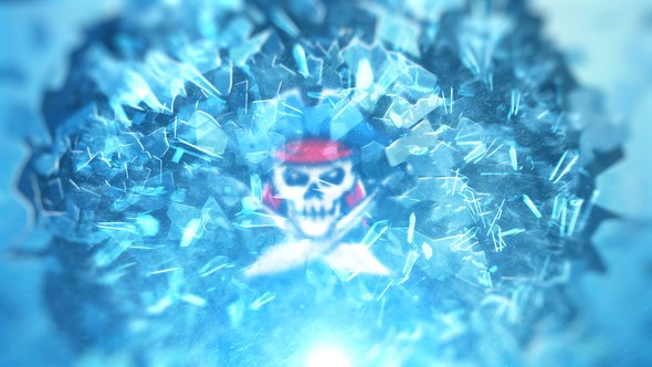 Videohive Ice Shatter Logo Reveal Logo Stings template preview