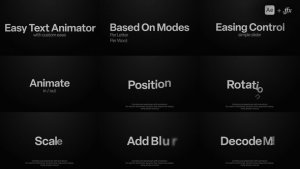 Videohive Text Animator | Custom Easing Effects with Easy Controls for Unique Title Animations Titles template preview