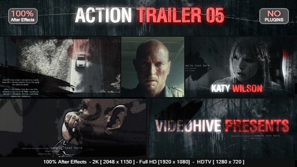 Videohive Action Trailer 05 Titles template preview