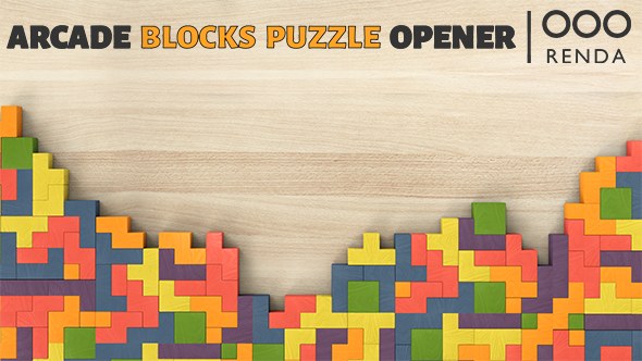 Videohive Arcade Blocks Puzzle Opener Openers template preview