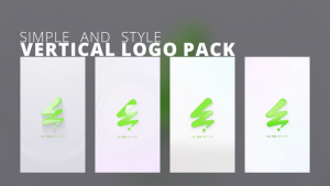 Videohive Simple and Style Vertical Logo Pack Logo Stings template preview