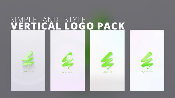Videohive Simple and Style Vertical Logo Pack Logo Stings template preview
