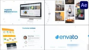 Videohive Web Constructor Website Presentation for After Effects Openers template preview