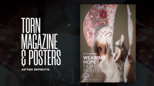 Videohive Torn Paper Magazine and Posters Product Promo template preview