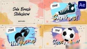 Videohive Sale Brush Slideshow | After Effects Openers template preview