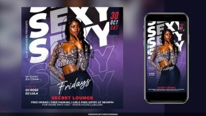 Videohive Night Club Flyer v25 Openers template preview