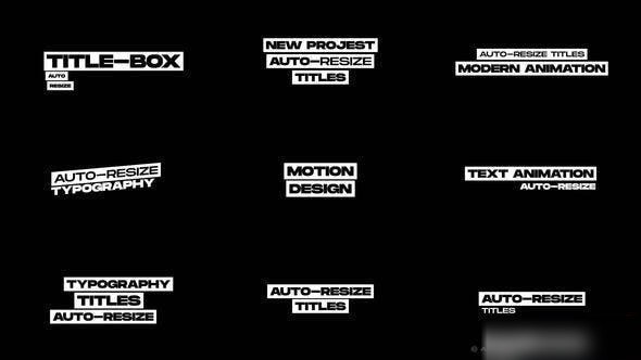 Videohive Auto-Resize Titles | AE Titles template preview
