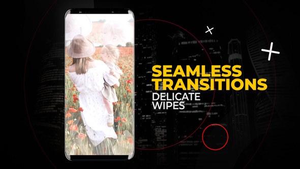Videohive Vertical Delicate Wipes Transitions | After Effects Elements template preview