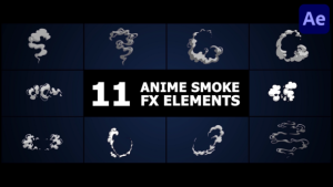 Videohive Anime Smoke Elements | After Effects Elements template preview