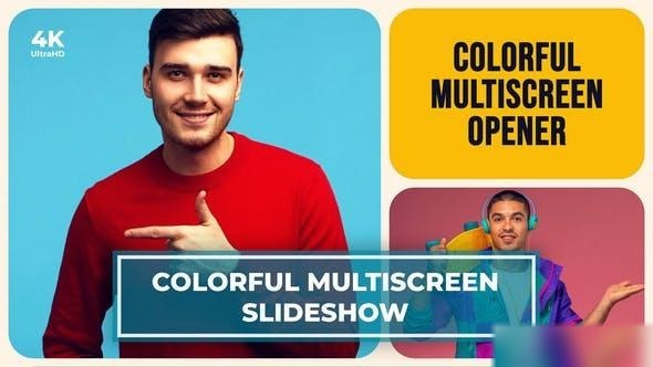 Videohive Multiscreen Slideshow | Split screen Opener | Dynamic Opener | Typography Intro Openers template preview