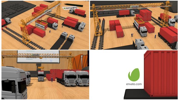 Videohive Transport company Intro Openers template preview