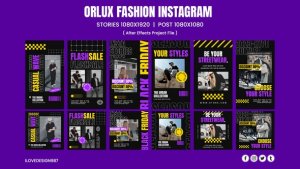 Videohive Orlux Fashion Instagram Template Product Promo template preview