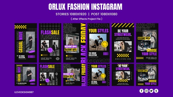 Videohive Orlux Fashion Instagram Template Product Promo template preview