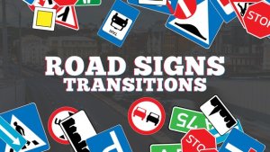 Videohive Road Signs Transitions Elements template preview