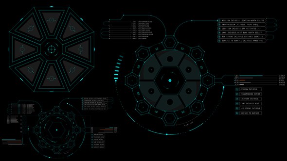 Videohive HUD Info Gadgets 2 Infographics template preview