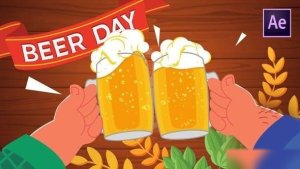 Videohive International Beer Day Logo Stings template preview