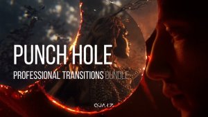 Videohive Punch Hole Transitions for After Effects Elements template preview